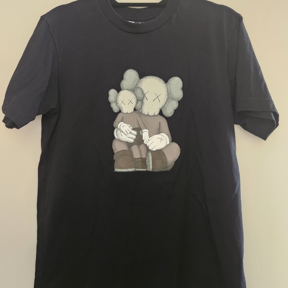 Uniqlo x KAWS UT Graphic T-Shirt Black Companion Streetwear Small